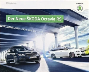 Skoda Octavia RS und Octavia Combi RS Prospekt Brochure Depliant 08/2013 - Bild 1 von 1