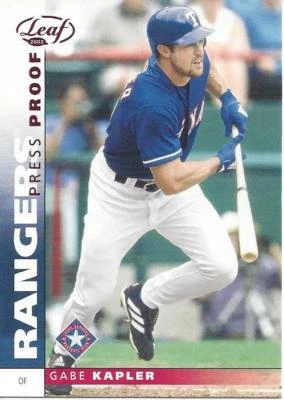 2002 Leaf Press Proof Red Gabe Kapler 147 Rangers - Image 1 of 2