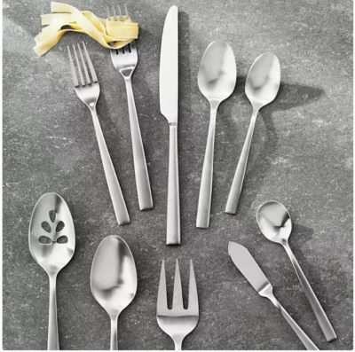 Member's Mark Premium 65 Piece Stainless Steel Flatware Set, Brushed Finish - Image 1 of 4