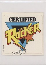 1985 AGI Rock Star Concert Cards Sticker Inserts Certified Rocker 0kb5
