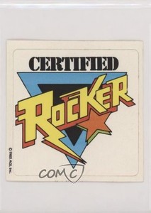 1985 AGI Rock Star Concert Cards Sticker Inserts Certified Rocker 0kb5