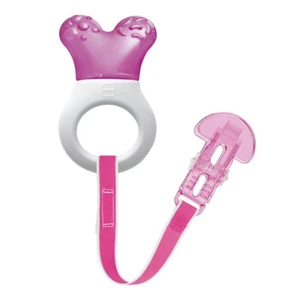 MAM Mini Cooler Teether with Clip 2m+ Pink - Picture 1 of 2