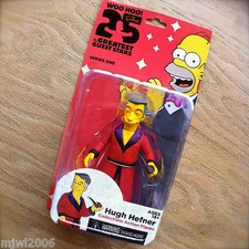 THE SIMPSONS 25 Greatest HUGH HEFNER Guest Stars Series 1 Action Figure NECA 5"