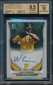 2014 Bowman Chrome Willy Garcia Auto BGS 9.5 Gem Mint Autograph - Bild 1 von 2