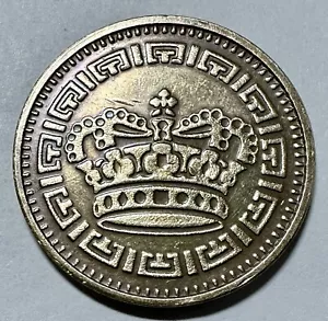 Ficha de la serie Royal Crown Tuning de Estados Unidos de 1960 - VanBrook Of Lexington - 27 mm de latón - Imagen 1 de 2