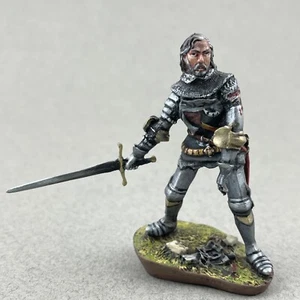 Wounded Knight miniature 54 mm 1/32, Collectible figure, Painted tin toy soldier - Picture 1 of 10
