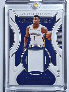 2021 National Treasures Zion Williamson #PATCH /99 Game Worn Jersey - Rare - Picture 1 of 4