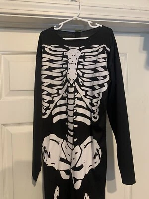 Disfraz Esqueleto Rubíes Niño Talla Grande 10-12 Mono Sin Capucha Foto 1 de 4