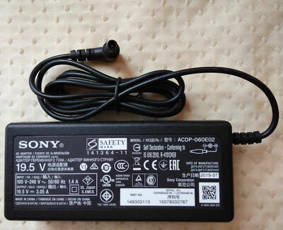 New Original Sony 19.5V AC Adapter&Cord for Sony LED Smart TV KDL-40W660E - Image 1 of 4