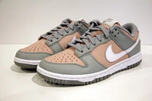 2021 DM8329-600 Brand New Nike Womens DUNK LOW SOFT GREY PINK W US 6.5 OG Box - Picture 1 of 12