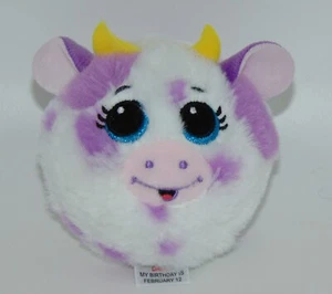Neu! Ty Beanie Hüpfburg GEMMA mehrfarbige Katze 3 1/2 Zoll Plüsch Hüpfball Spielzeug - Bild 1 von 1