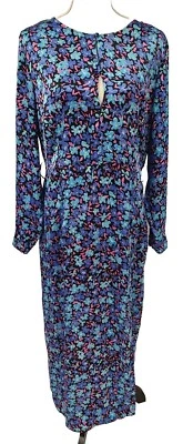 Zara Floral Print Maxi Slit Dress Lightweight Women's XL NWT " BELT IS MISSING"  - Image 1 of 4