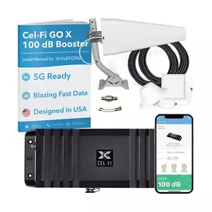 Cel-Fi GO X | 100 dB 4G/5G Cell Phone Signal Booster for Rural Homes & Office... - Picture 1 of 7