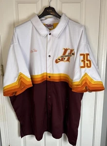 Vintage Harlem Globetrotters Platinum Fubu Y2K #35 Hubert "Geese" Ausbie Warm-up Top - Bild 1 von 7