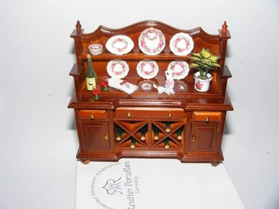 Reutter Porzellan Dollhouse Furniture plate cabinet Side Board and wine Bar - Image 1 of 4