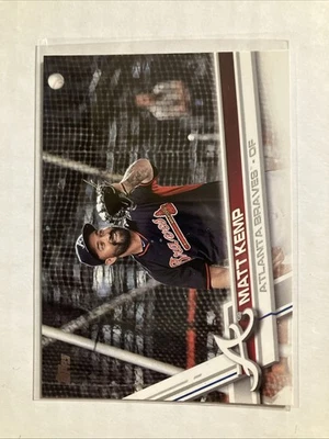 Футболка 2017 Topps серия 2 Matt Kemp вариация изображения SP темно-синяя - Изображение 1 из 2