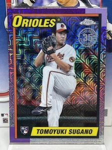 2025 TOPPS SERIES 2 - Tomoyuki Sugano RC #T90C-132 - 1990 35th Anniversary Mojo - Picture 1 of 2