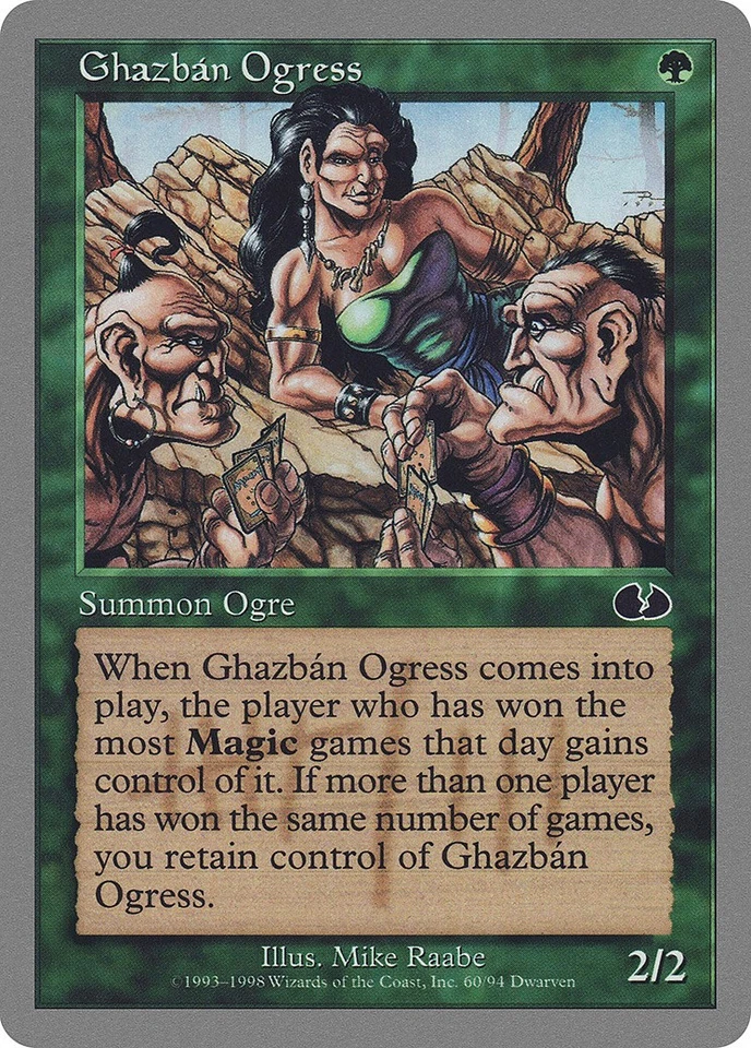 Ghazban Ogress Unglued NM Green Common MAGIC THE GATHERING MTG CARD ABUGames - Image 1 of 1