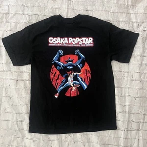🔥 Camiseta de gira OSAKA POPSTAR Camiseta de concierto Punk Pop Adulto Grande Negra DOBLE CARA - Imagen 1 de 4