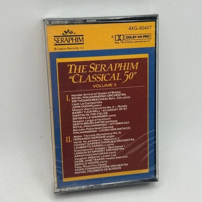 The Seraphim Classical 50 Vol. 3 Renowned Artists Cassette PROMO 1986 SEALED NOS - Image 1 of 4