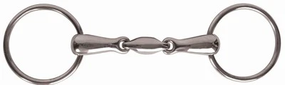 JP Korsteel Stainless Steel Oval Link Loose Ring Snaffle Horse Bit 5.5 Inch NEW - Image 1 of 2