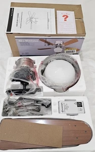 Middleton 42 Zoll LED Innen Gebürstetes Nickel Deckenventilator mit Licht Kit UE42V-NI-SHB - Bild 1 von 22