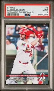 Alec Burleson 2021 Choice Springfield Cardinals 6 MiLB St Louis Cardinals PSA 9 - Picture 1 of 3