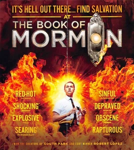 Book of Mormon 2025 Ad Flyer New York City Broadway Comedy South Park creators - Picture 1 of 2