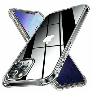 Shockproof Clear Case Cover For iPhone 16 15 14 13 12 11 Pro Max XS XR 7 8 Plus - Picture 1 of 12