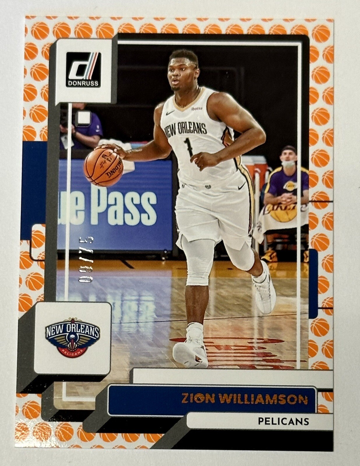 2022-23 ZION WILLIAMSON Panini Donruss Basketball Parallel /75 SP Pelicans #164