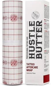 Hustle Butter Second Skin Tattoo Wrap - 6 Inches X 2.2 Yards - Transparent Adhes - Picture 1 of 10