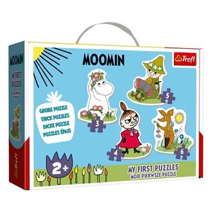 Trefl 4 In 1 Kids Baby Classic Moomins R&B Licensing 3-6 Piece Jigsaw Puzzles - Picture 1 of 2