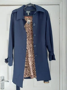 Ruth Langsford Navy Trench Coat - Picture 1 of 14