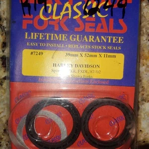 Leak Proof Seals - 7249 -Harley Classic Fork Seals 39mm B14 - Picture 1 of 2