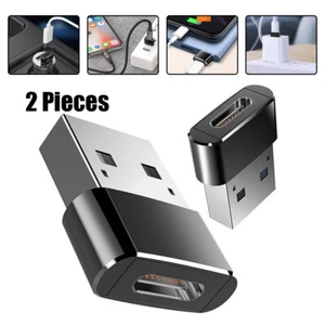 2 PACK Type-C female to USB male connector universal adapter For phone/tablet - Picture 1 of 10