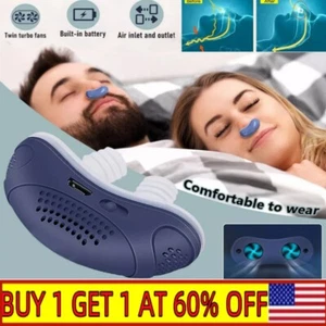 Micro Electric CPAP Noise Anti Snoring Device,Sleep Apnea Stop Snore Aid Stopper - Picture 1 of 8