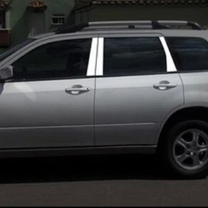Borde de pilar central de umbral de ventana de acero inoxidable para Mitsubishi Outlander 2013-2020 - Imagen 1 de 5