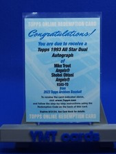 *REDEEMED* 2022 Topps Archives Mike Trout / Shohei Ohtani Dual Auto