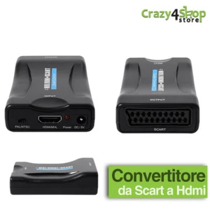 SCART to HDMI Composite Video Converter Stereo Audio Adattatore HD 1080P AH198 - Foto 1 di 1