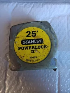 Stanley 25' Powerlock II Maßband Werkzeug mit Gürtelclip gelb Mylar - 33-425 - Bild 1 von 1