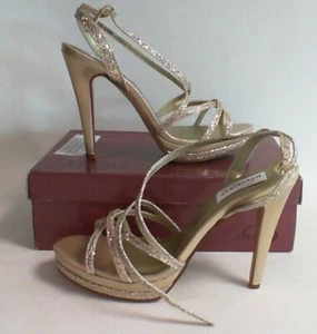 New Dyeables Evening Shoe - Champagne Gold Glitter - Bryce - US 11B UK 9 #16D83 - Picture 1 of 8