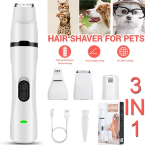 Pet Dog Cat Clippers Grooming Hair Trimmer Groomer Shaver Razor Quiet Clipper - Picture 1 of 15