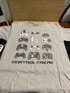 Hardten Control Freak Gaming Controller Grey T- Shirt Youth L BS3 - Picture 1 of 3