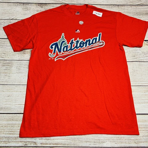NWT Max Scherzer #31 2018 MLB All Star Game National League T-Shirt Red XL Cover