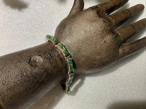 1980’s Montero Taxco 950 Sterling Silver Bracelet Beautiful Stones 6.5" - Picture 1 of 11