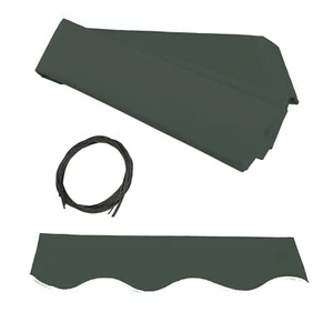 ALEKO Water Resistant Fabric Replacement for 10x8 ft Retractable Awning Green - Picture 1 of 9