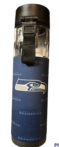 24-Ounce NFL Seattle Seahawks Neoprene Slim Water Containers PBA Free Cover