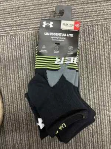 NEW Under Armour UA Essential Lite No Show Socks Youth 4.5-7 (6 Pairs) - Picture 1 of 4