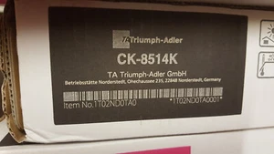 Oryginalny toner Triumph Adler UTAX CK-8514k czarny 1T02NK0TA0 6006CI nowy C - Zdjęcie 1 z 1