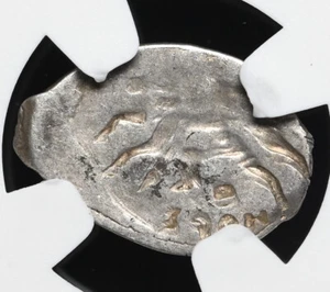 RUSSIA. Fyodor Ivanovich, 1584-1598. Silver Kopek, NGC XF45, Mint Error - Picture 1 of 4